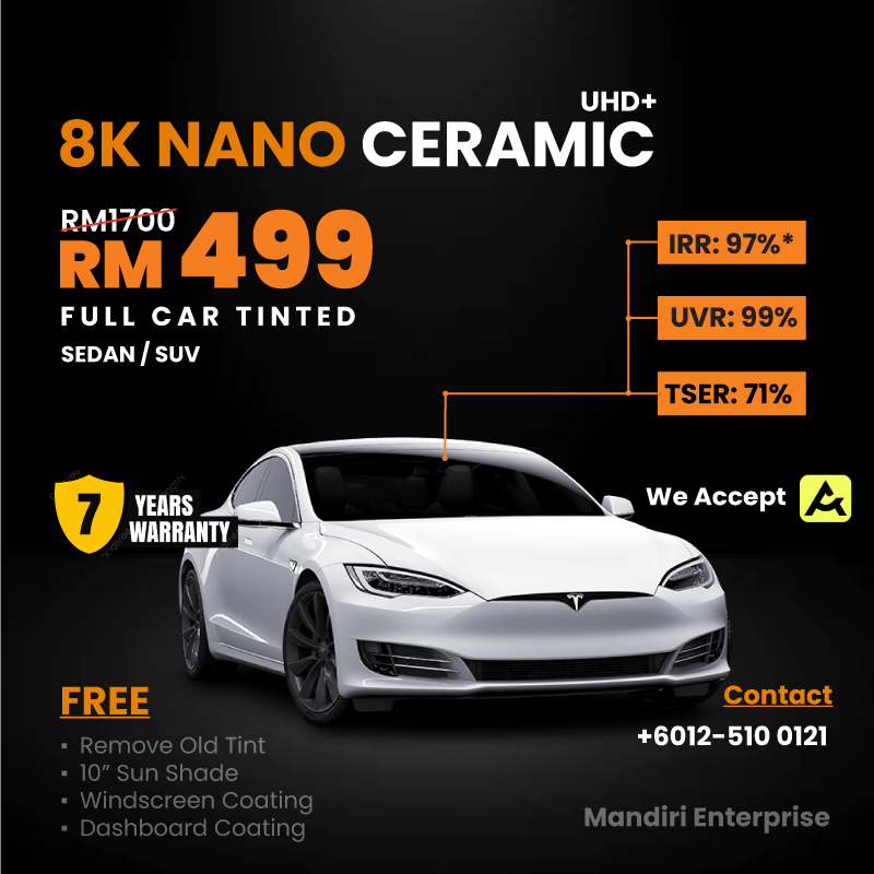 8K Nano Ceramic UHD Tint