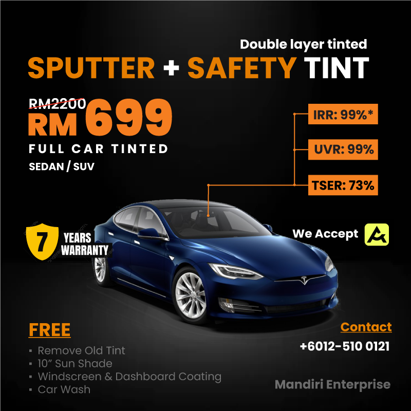 Sputter + Safety UHD Tint