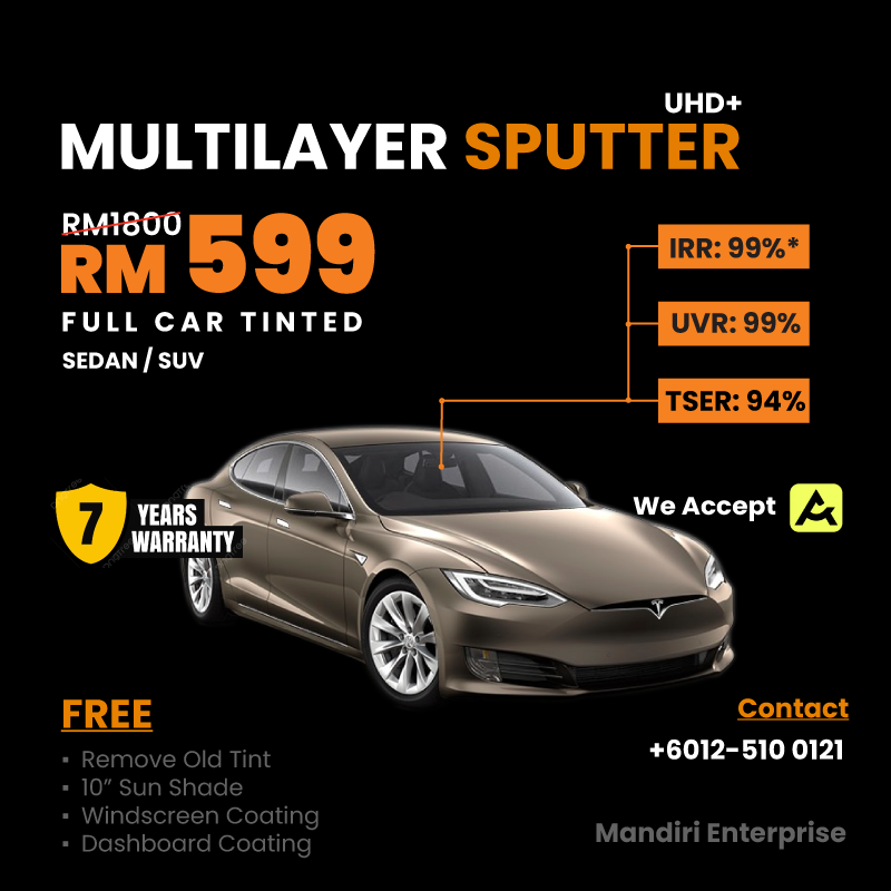 Multilayer Sputter Tinted Kajang